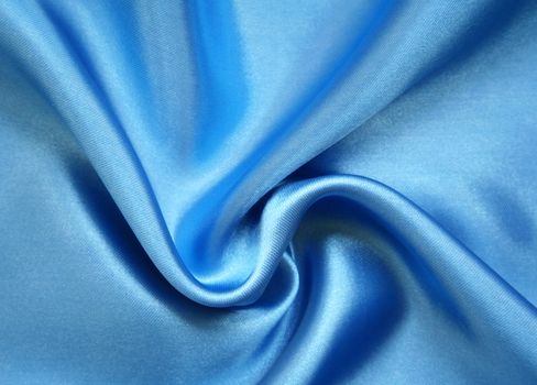 Smooth elegant blue silk can use as background 