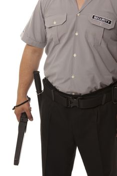 detail of a security staff member
