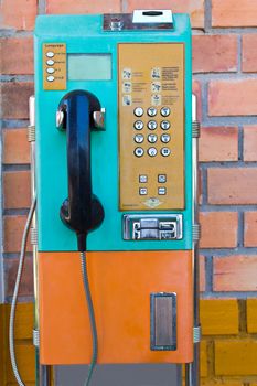 Payphone on the wall