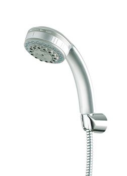 Metallic shower head great for your modern bathroom