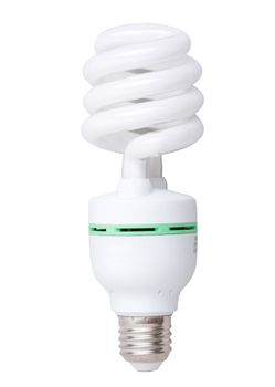 Save energy light bulb spiral type isolated 