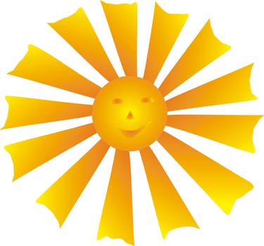 sun with laughing face