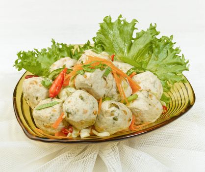 Vegetarian fish ball easy cooking great for health