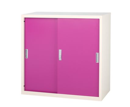 Steel furniture in bright violet colr great for all purpose