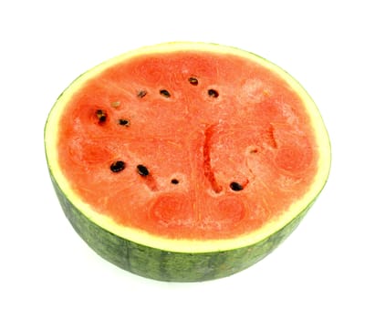 watermelon red on a white background