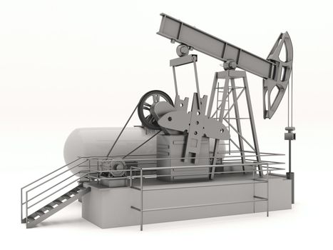 Pumpjack is the overground drive for a reciprocating piston pump in an oil well
