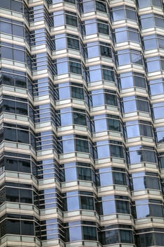 skyscraper windows background in Hong Kong 