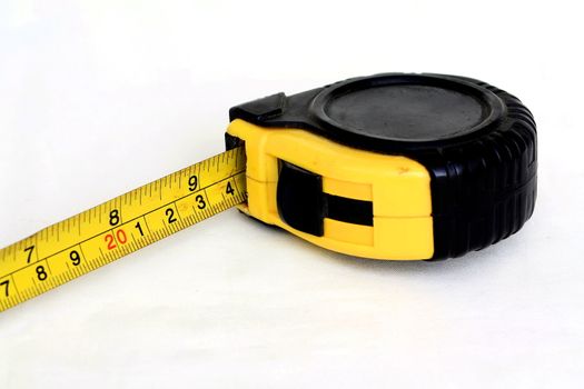 Measuring tape isolated on white