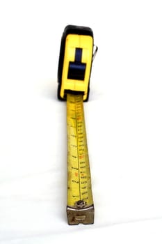 Measuring tape isolated on white