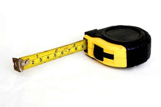 Measuring tape isolated on white