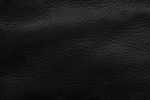 Black leather texture background closeup 