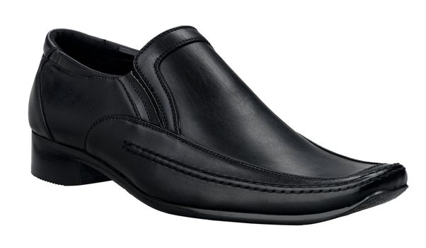 Smart and luxury men shoe in genuine black leather