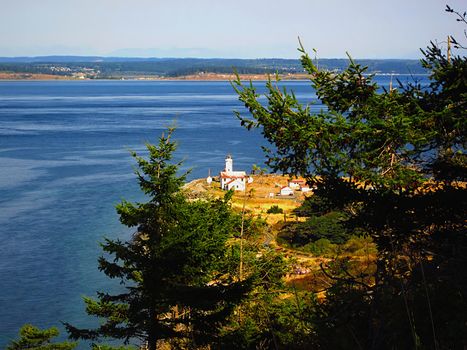 A photograph of a lighthouse.