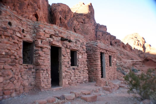 cabins at the valley of fire in Nevada