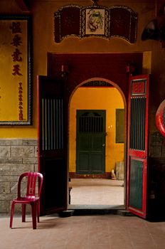 chinese temple in ho chi minh saigon vietnam