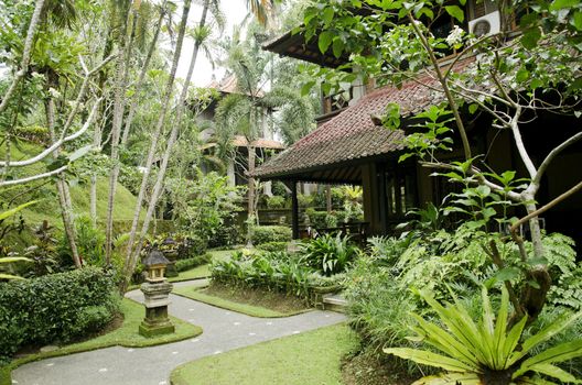 tropical gardens in bali indonesia resort