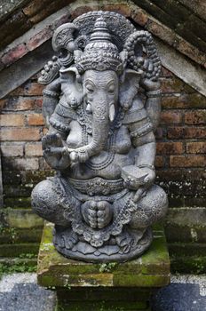 ganesh statue in bali indonesia temple