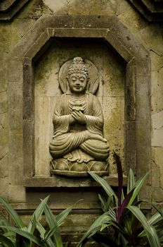 buddha image in bali indonesia garden