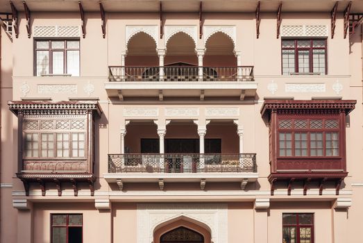 architecture in baku azerbaijan street