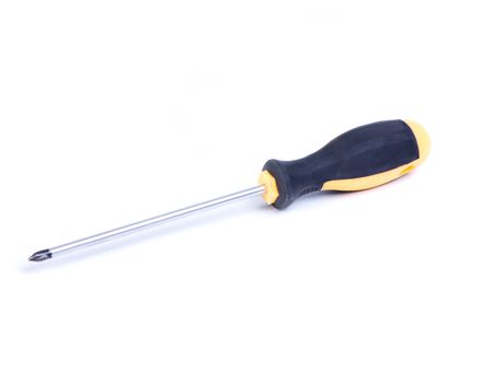 the screwdriver isolated on the white background