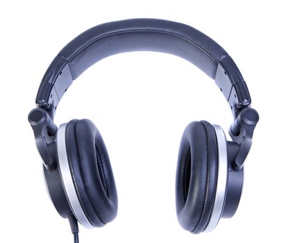 headphones closeup isolated on the white background