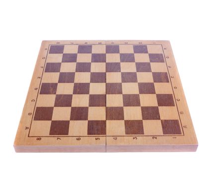 chess board isolated on the white background