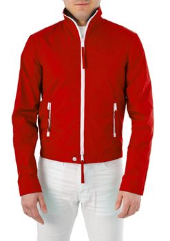 Stylish jacket isolated on model