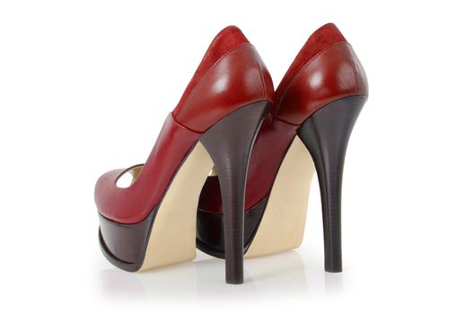 Woman shoes isolated on white