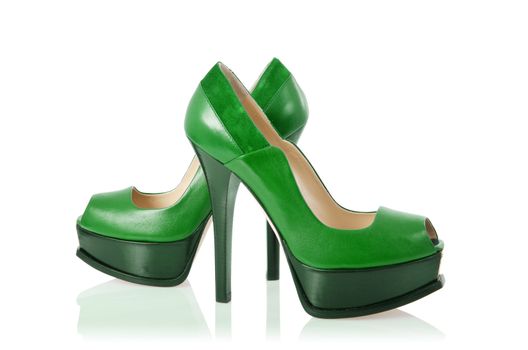 Woman shoes isolated on white