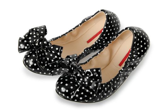 Flat shoes isolated on white