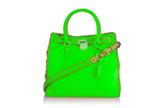 Elegant woman bag isolated on white