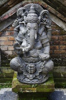 ganesh statue in bali indonesia temple