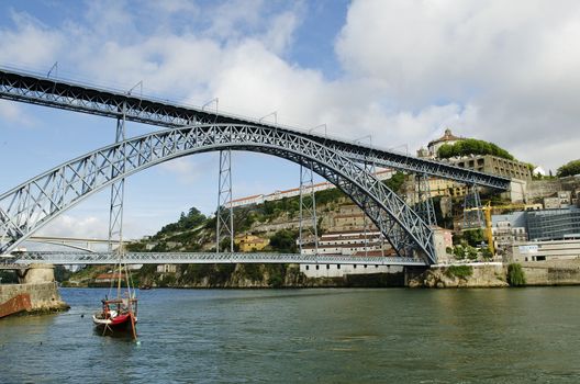 dom luis bridge in porto portugal