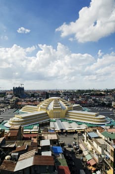 psar thmei central market in phnom penh cambodia