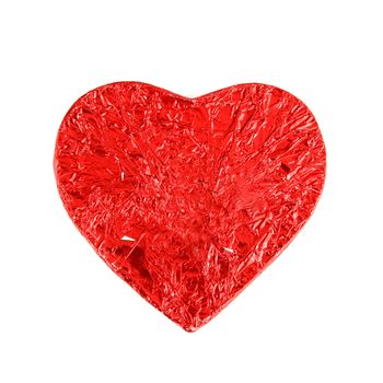 Red Foil wrapped chocolate hearts