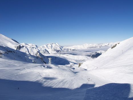 Snow covered mounatins