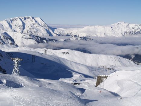 Snow covered mounatins