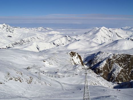 Snow covered mounatins