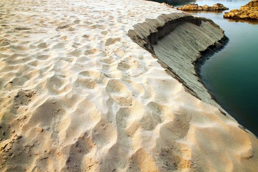 Sand of the Mekong River take from  Kaeng Kood Koo of Chiangkhan, Loei, Thailand