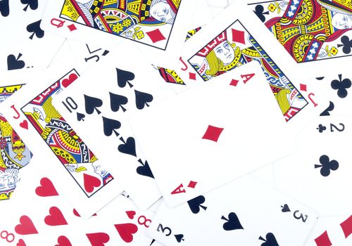 Playing cards - abstract gambling background