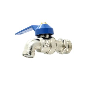 Water valve on white background