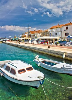 Adriatic town of Biograd na moru colorful waterfront and harbor