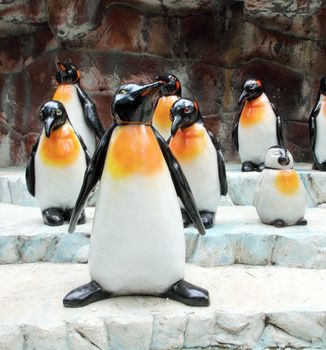 penguin statues