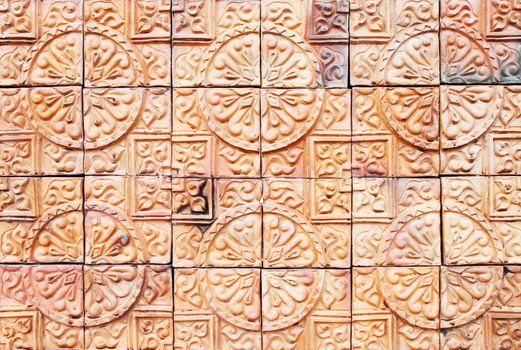 Buddha texture tile wall