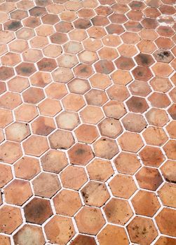 hexagon walkway background