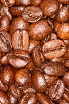 A few coffee beans