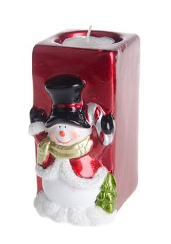 Candle holder, christmas candle holder on the background.