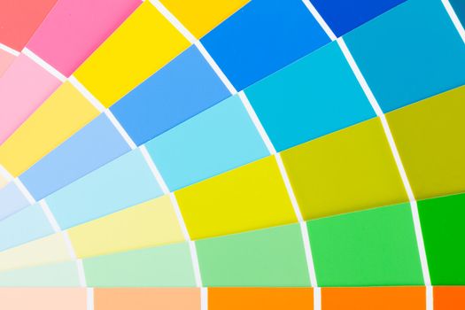 Vector colour card with a small selection of colors