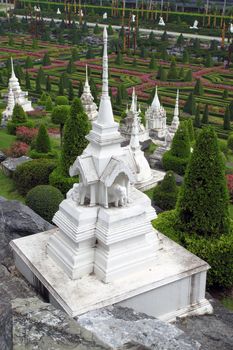 Cemetery in national park Nonh Nooch in Thailand