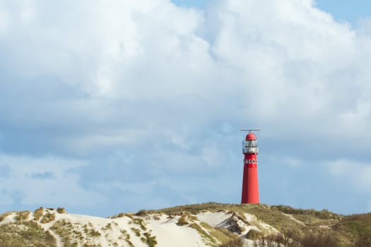 The old lighthouse on the dutch isle Schiermonnikoog